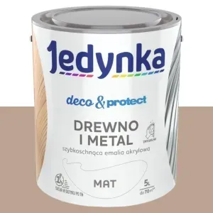 ZAMIENNIK - Emalia akrylowa Jedynka Deco&Protect brązowy mat 5l Tikkurila