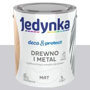 Emalia akrylowa Jedynka Deco&Protect szary jasny mat 5l Tikkurila 