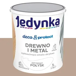 ZAMIENNIK - Emalia akrylowa Jedynka Deco&Protect brązowy satynowy połysk 5l Tikkurila