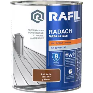 Rafil Radach Farba Na Dach RAL8004 ceglany półmat 0,75l