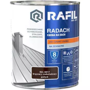 Rafil Radach Farba Na Dach RAL8017 brąz czekoladowy połysk 0,75l