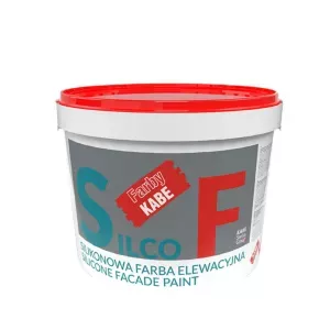 Farba elewacyjna silikonowa Silco F 10l baza A biała Kabe