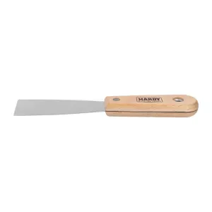 Szpachelka nierdzewna 4cm *84* rączka bukowa nitowana