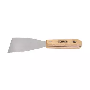 Szpachelka nierdzewna 8cm *84* rączka bukowa nitowana