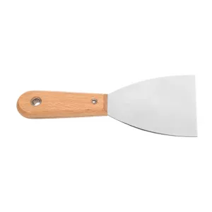 Szpachelka nierdzewna 12,5cm *84* rączka bukowa nitowana
