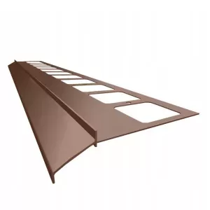 Profil okapowy prosty K100 2mb RAL8019 brąz Renoplast