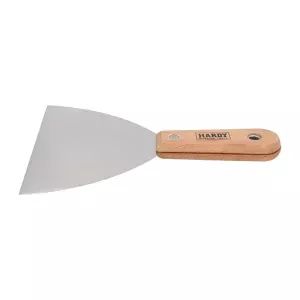 Szpachelka nierdzewna 15cm *84* rączka bukowa nitowana