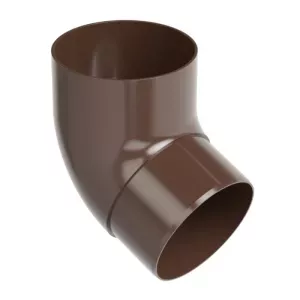 Kolano rury spustowej 67° PVC 100 mm brąz czekoladowy RAL8017 Galeco