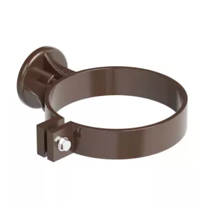 Obejma rury spustowej 100 PVC brąz czekoladowy RAL8017 Galeco