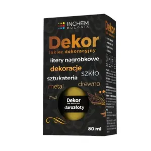 Lakier dekoracyjny Dekor starozłoty 80ml Inchem
