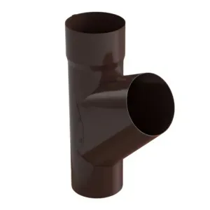 Trójnik rury spustowej 90mm 60° Stal brąz czekoladowy RAL8017 Galeco