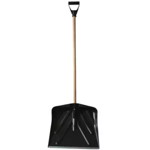 Łopata do śniegu plastikowa 50cm trzon drewniany Angerman