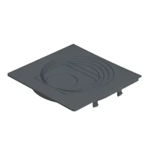 Klapka pod rurę do osadnika i rewizji STAL2 80x80mm grafit 7015 Galeco 