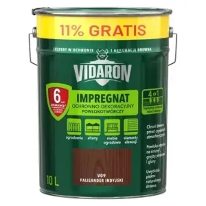 Impregnat do drewna ochronno-dekoracyjny powłokotwórczy palisander indyjski V09 10l (9l+gratis 11%) Vidaron
