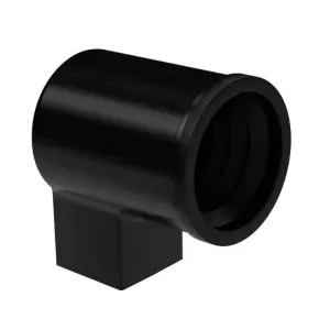 Adapter do rury spustowej BZO/ PVC2 70x80mm czarny RAL9005 Galeco