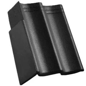 Dachówka betonowa szczytowa Goteborg Planar czarny lewa 90mm Creaton