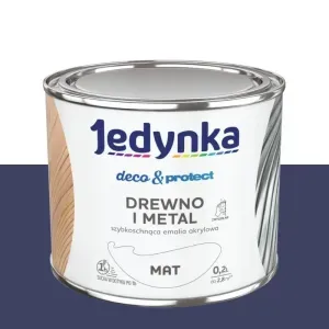 Emalia akrylowa Jedynka Deco&Protect granatowy mat 0,2l Tikkurila