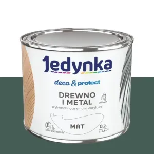 Emalia akrylowa Jedynka Deco&Protect zielony ciemny mat 0,2l Tikkurila
