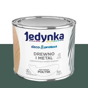 Emalia akrylowa Jedynka Deco&Protect zielony ciemny satynowy połysk 0,2l Tikkurila