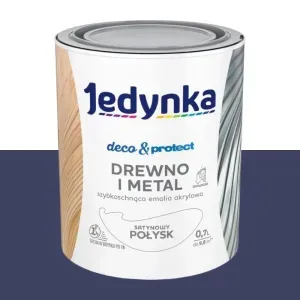 ZAMIENNIK - Emalia akrylowa Jedynka Deco&Protect granatowy satynowy połysk 0,7l Tikkurila