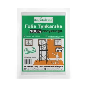 Folia tynkarska 4x5m z recyklingu FTR_57617 Blue Dolphin