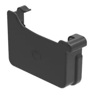 Zaślepka rynnowa 135mm PVC2 lewa grafit RAL7021 Galeco
