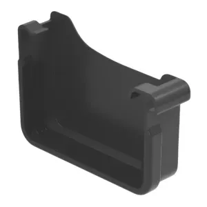 Zaślepka rynnowa 135mm PVC2 prawa grafit RAL7021 Galeco