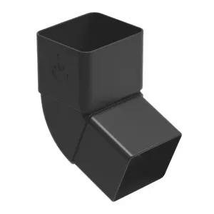Kolano rury spustowej 67° PVC2 /BZO 70x80 mm grafit RAL7021 Galeco