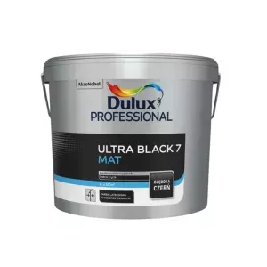 Farba wewnętrzna lateksowa Ultra Black 7 czarna matowa 9l Dulux