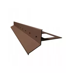 Profil okapowy prosty D25 2mb RAL8019 brąz Renoplast