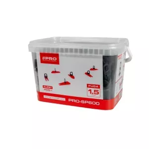 PRO System poziomowania płytek 1,5mm klipsy 400szt. wiadro 5l SP600