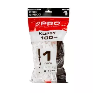 PRO System poziomowania płytek 1mm klipsy 100szt. SP800
