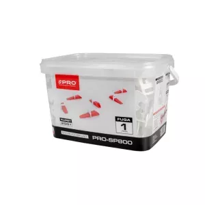 PRO System poziomowania płytek 1mm klipsy 250szt. wiadro 5l SP800