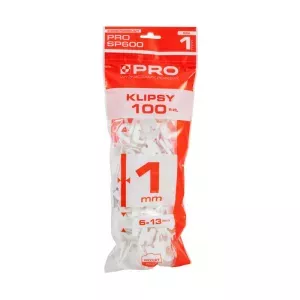 PRO System poziomowania płytek 1mm klipsy 100szt. SP600