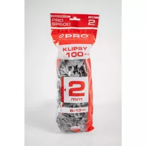 PRO System poziomowania płytek 2mm klipsy 100szt. SP600