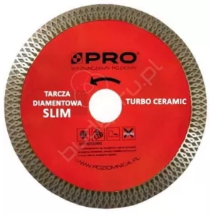 PRO Tarcza diamentowa do ceramiki slim 125x1,2x10x22,2mm WT-DD-C125S