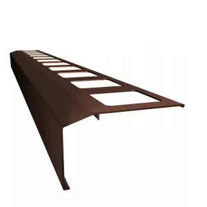 Profil okapowy prosty K301 2mb RAL8011 brąz Renoplast