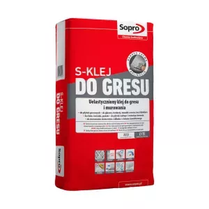 Sopro S-klej uelastyczniony do gresu 22,5kg zaprawa klejowa wzmocniona uelastyczniona - C1 TE