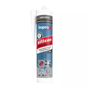 Sopro silikon sanitarny ciemnoszary 70 310ml