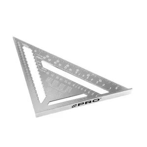 PRO Kątownik aluminiowy stolarski z podstawą 300mm PKT-KS300N