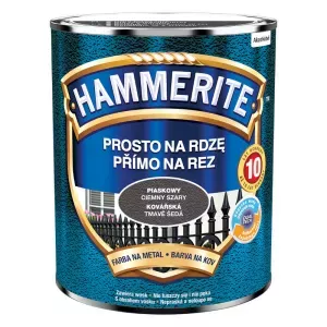 Farba antykorozyjna do metalu Hammerite Prosto na Rdzę ciemny szary piaskowy 0,7l