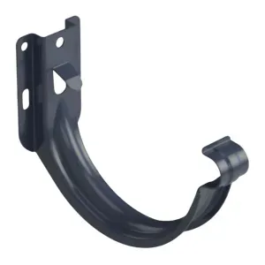 Hak rynnowy doczołowy Stal 120 mm grafit półmat RAL7016 Galeco