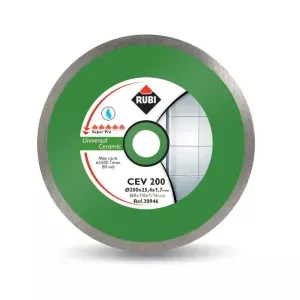 Tarcza diamentowa na mokro do ceramiki CEV 200 superpro Rubi