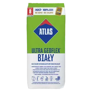 Klej do glazury żelowy Atlas Geoflex Ultra biały 22,5kg C2TE S1