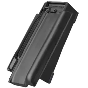 Dachówka ceramiczna szczytowa prawa angoba Rubin 13V antracyt Braas