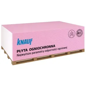 Płyta karton gips ogniochronna F13 3000mm x 1200mm x 12,5mm Knauf