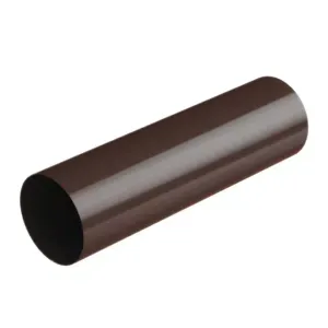 Rura spustowa Stal 100mm 3mb brąz ciemny RAL8019 Galeco