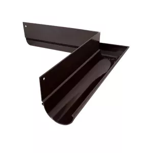Narożnik rynny zewnętrzny R50 90° RAL8019 brąz Renoplast