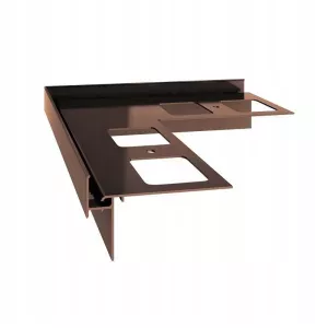 Narożnik zewnętrzny K35 90° RAL8019 brąz Renoplast