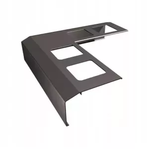 Narożnik zewnętrzny K301 90° RAL8019 brąz Renoplast